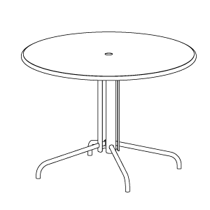 Product-edmond_Table diam105 Tuileries