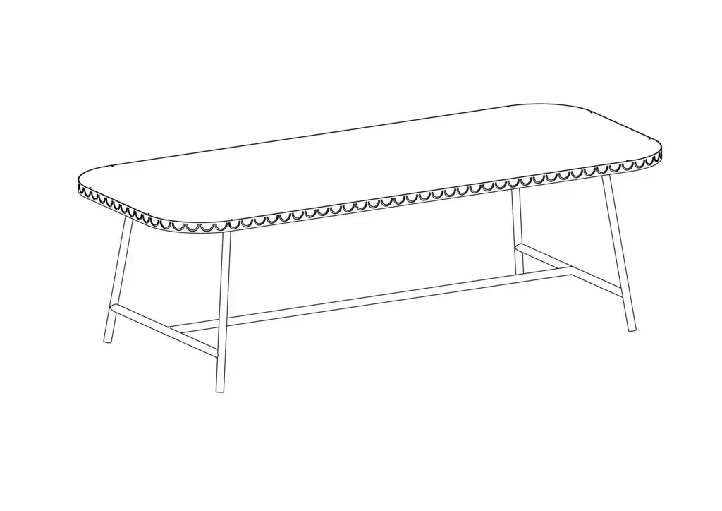 Table de réception French Riviera Table 240x100