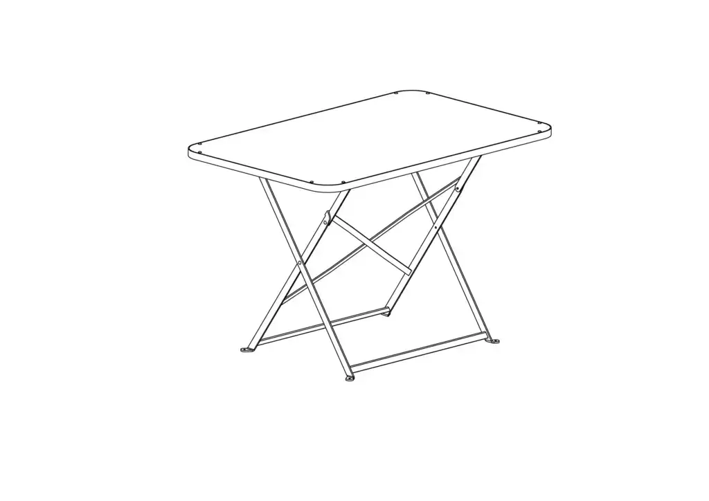 Table extérieure rectangle Kiosques